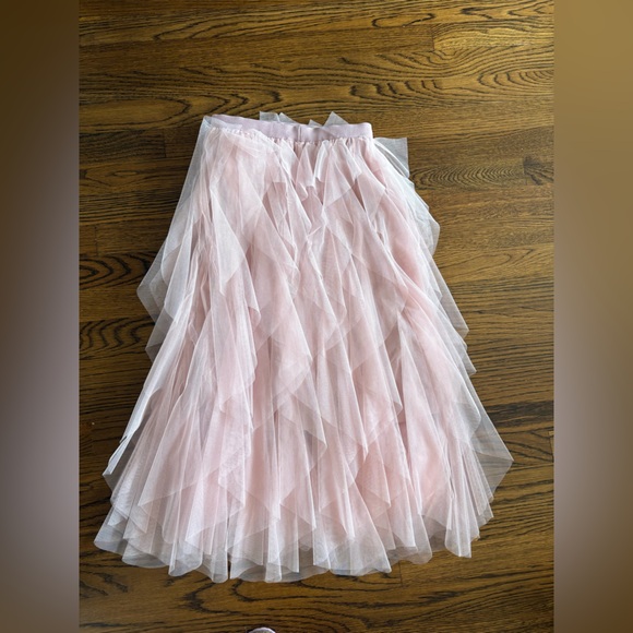Elegant Pink Tulle Skirt - Picture 2 of 5